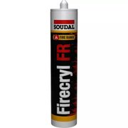 SOUDAL 107433 Firecryl Fire Resistant Acrylic Sealant Grey 300ml