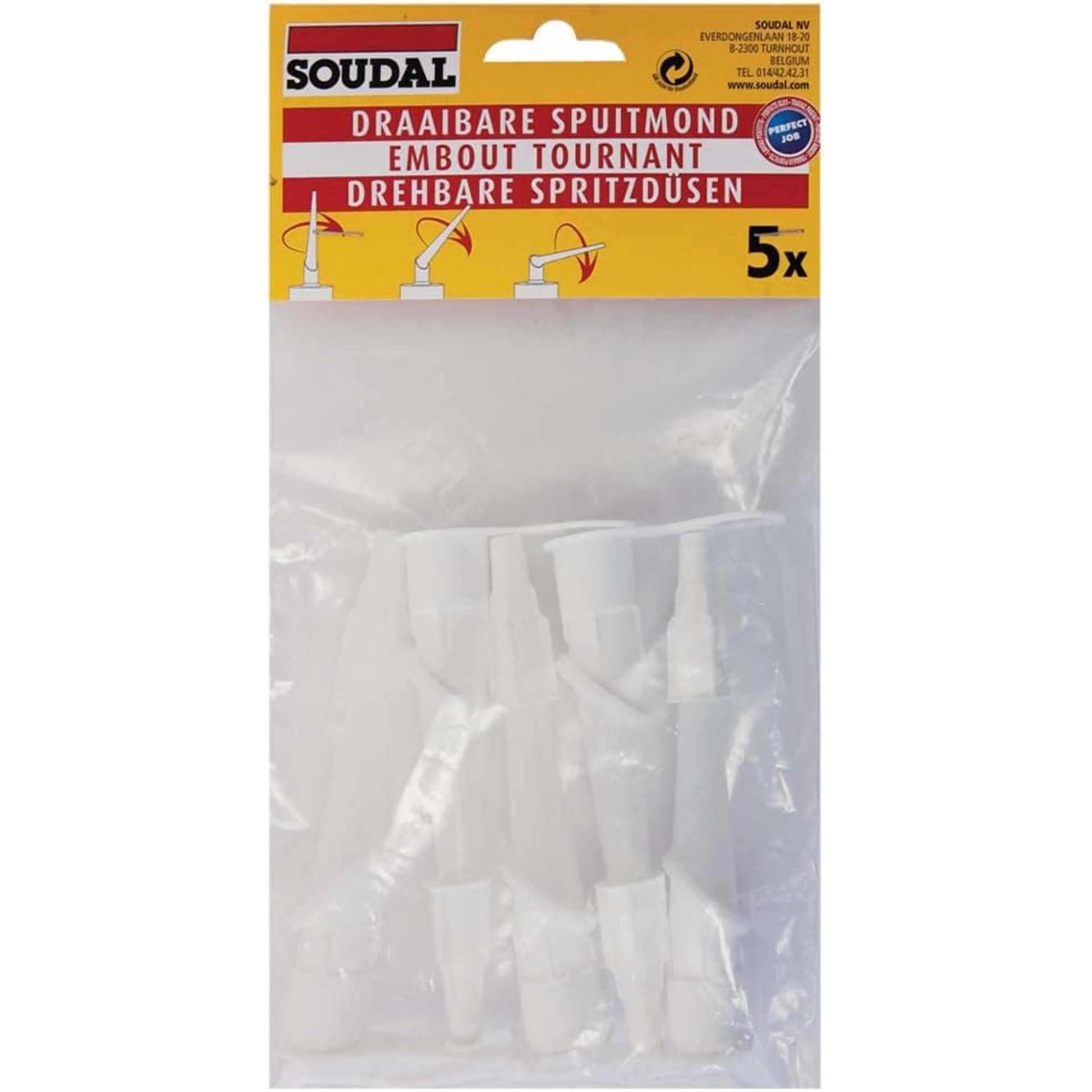 SOUDAL 117773 Twisty Nozzle - Pack of 5