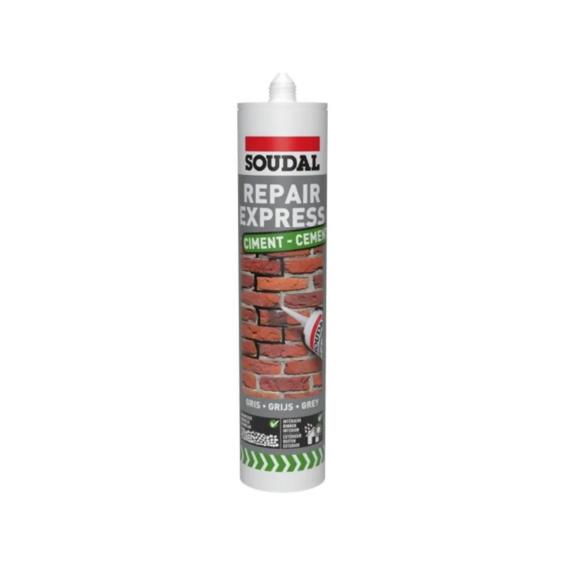 SOUDAL 125786 Repair Express Cement Heavy Duty Filler 290ml Grey
