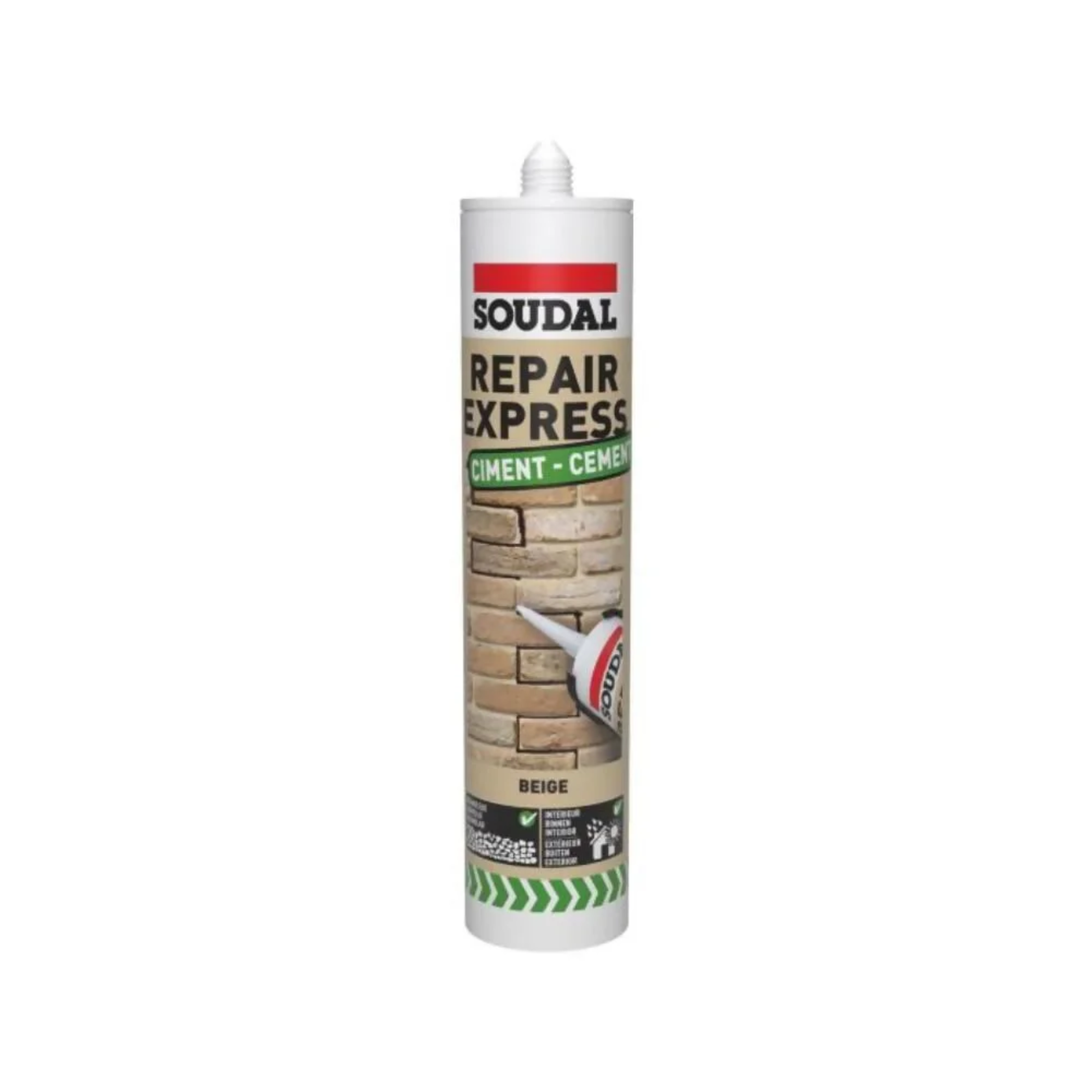 SOUDAL 128000 Repair Express Cement Heavy Duty Filler 290ml Beige