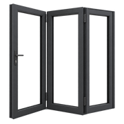 Anthracite Grey 3 Pane Bi-Fold Door - 3020mm x 2090mm - Unglazed