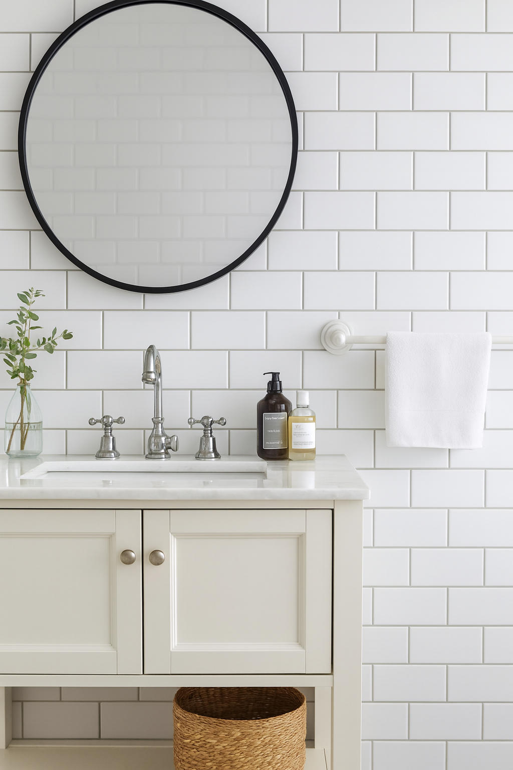 PRT7 Proplas Decors Metro Tile White Wall Panel 2.7m x 250mm x 8mm