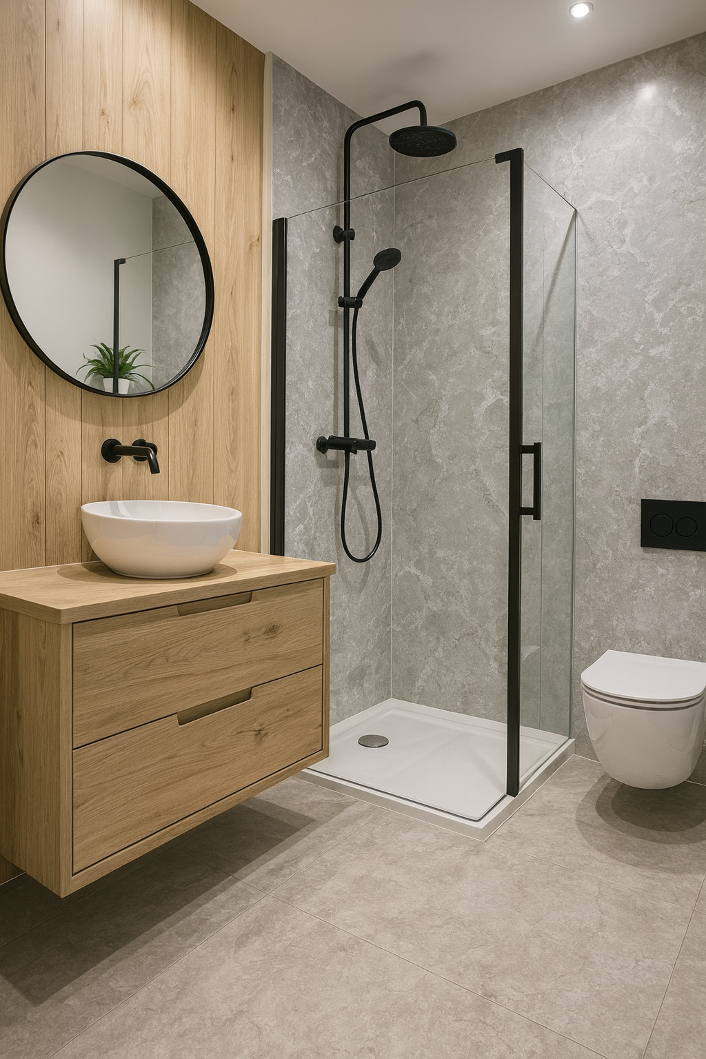 Neptune Grey Concrete 250mm x 7.5mm x 2.6m Cladding