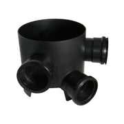 110mm x 270mm 45 deg Inlet Chamber Base - 3 x 110mm Fixed Inserts c/w 2 Socket Plugs