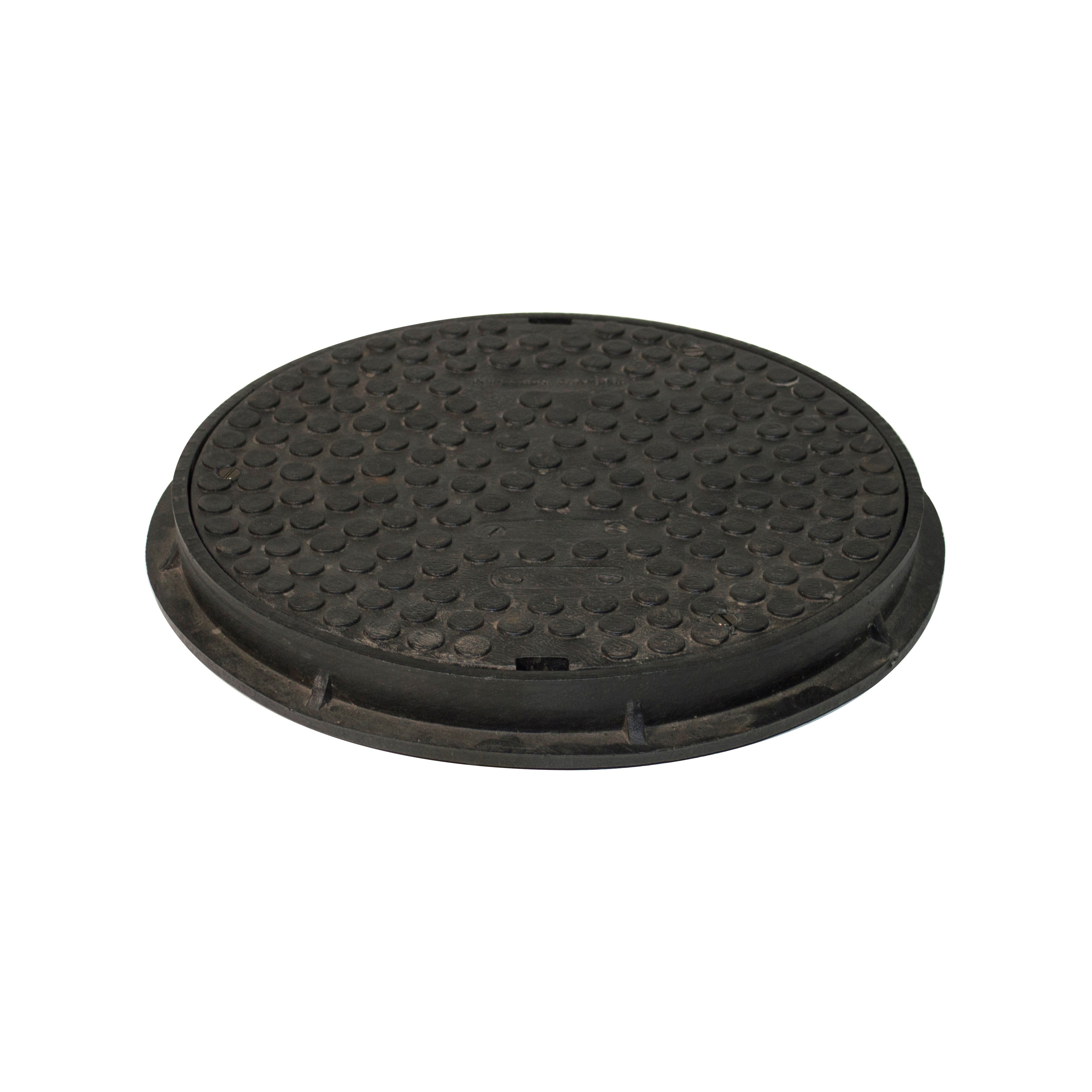 110mm Underground 300mm Round Sealed Plastic Screw Down Cover and Frame (35kN)