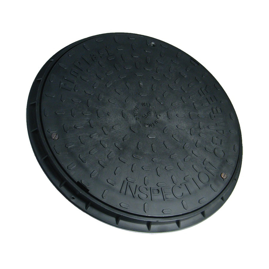 110mm Underground 450mm Plastic Cover and Frame with 350mm Restricted Access (35kN) (Conforms to Doc H)