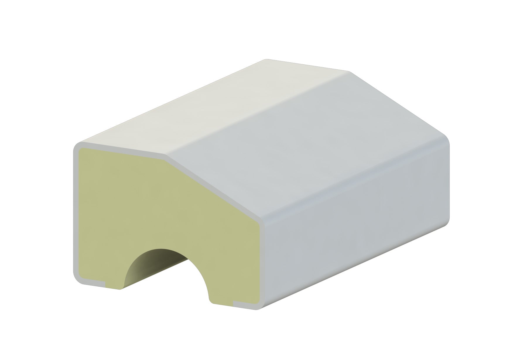 18mm Chamfered Bead White