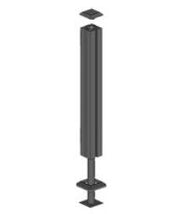 Ronjack Balustrade Post Kit 1.1mtr - inc Cap- Skirt & Bolt Down Post (120x120x1100)