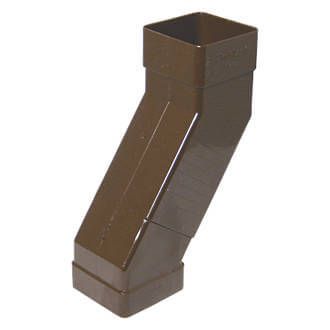 Square Adjustable Offset Bend Brown
