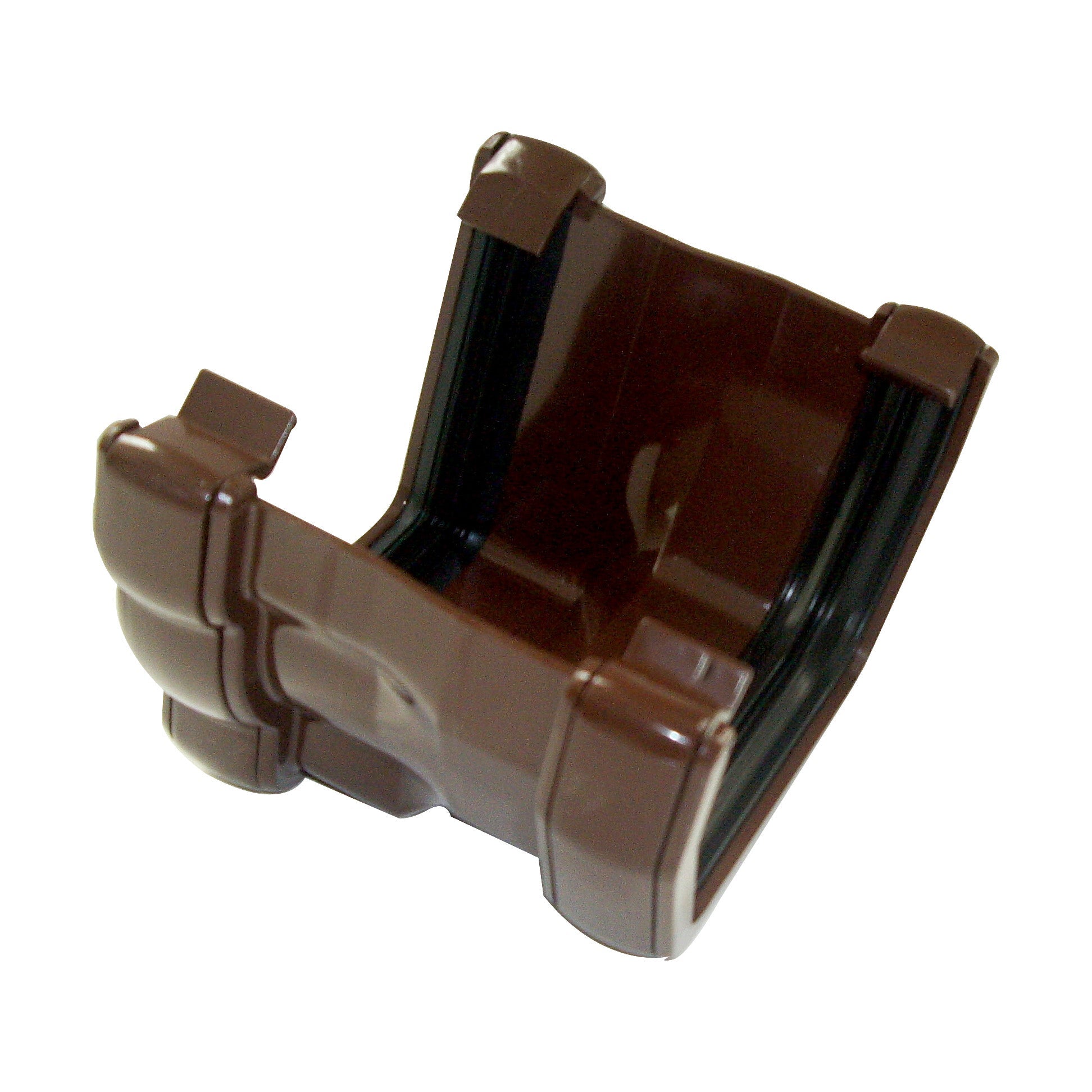Ogee Gutter Adaptor R/H to H/R Caramel