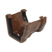 Ogee Gutter Adaptor R/H to SQ Brown