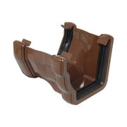 Ogee Gutter Adaptor L/H to SQ Brown