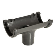 Half Round Running Outlet Anthracite Grey