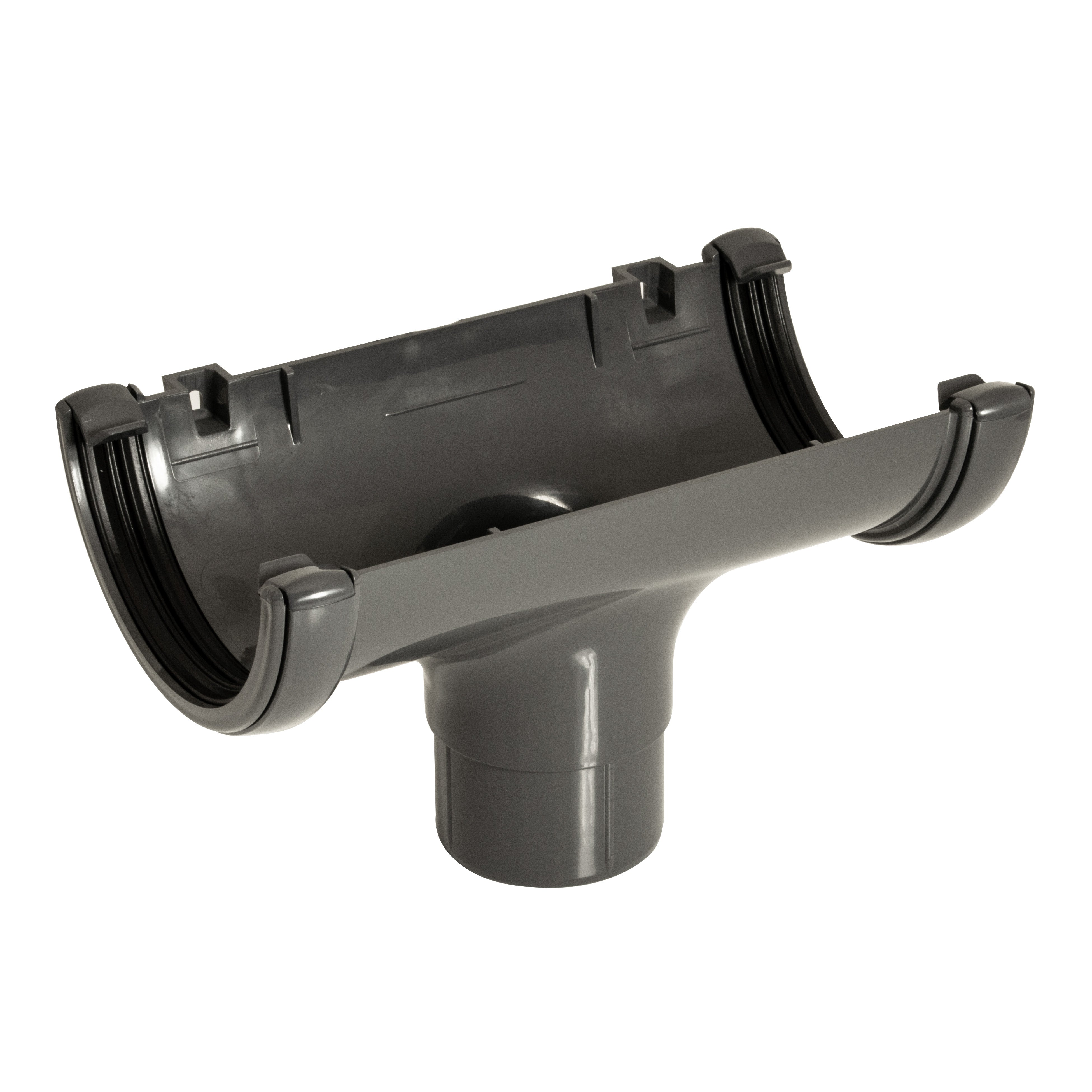 Half Round Running Outlet Anthracite Grey