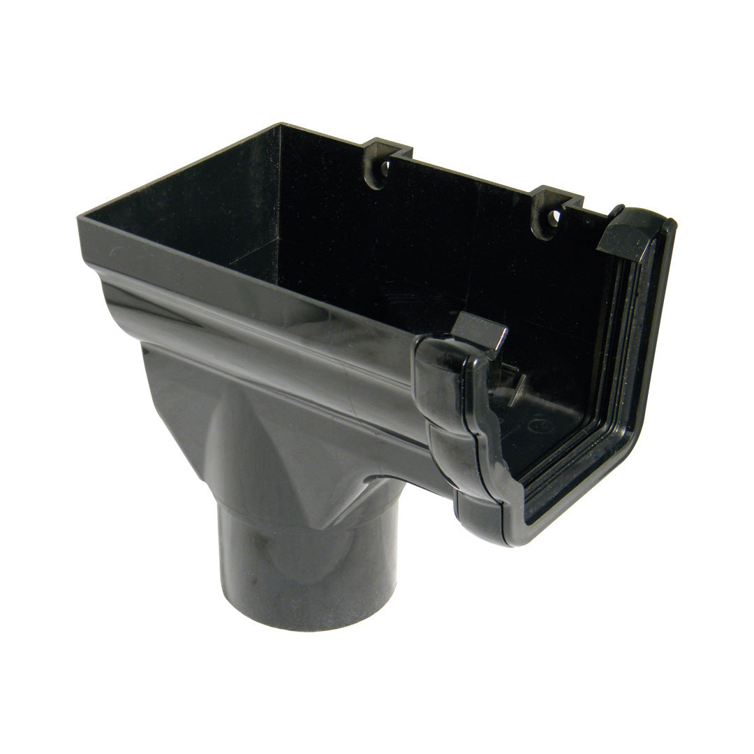 Ogee 80mm Stopend Outlet L/H