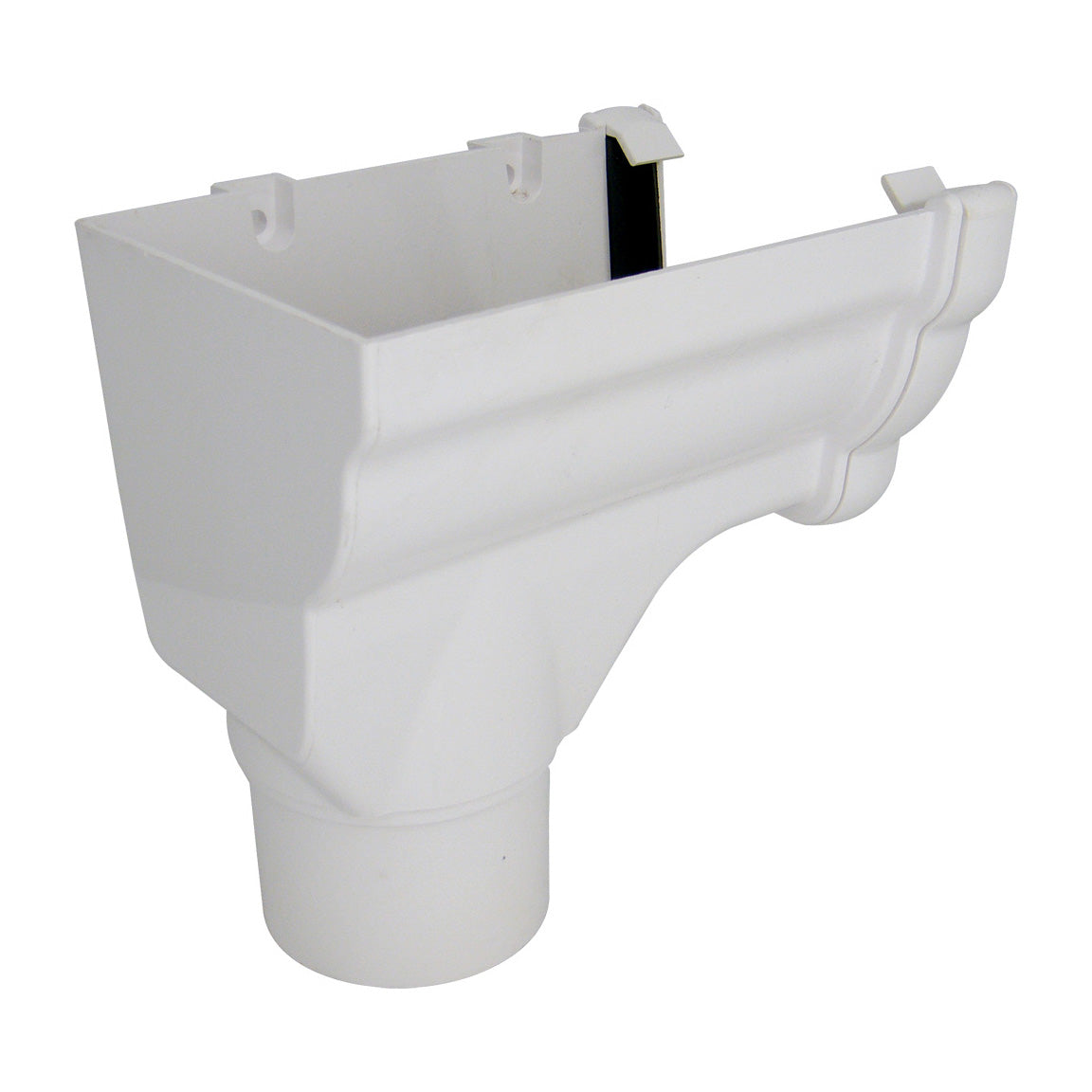 Ogee 80mm Stopend Outlet L/H