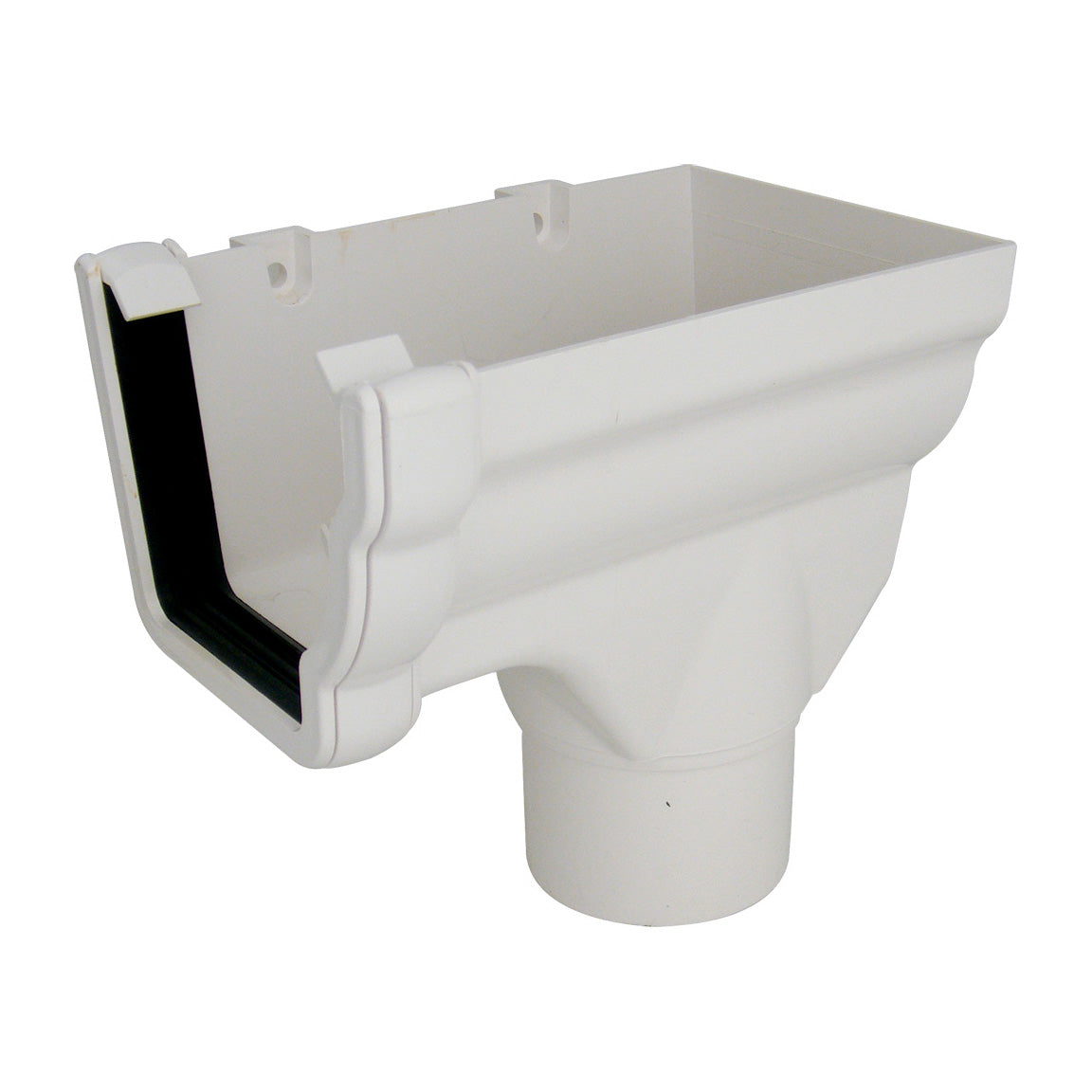 Ogee 80mm Stopend Outlet R/H