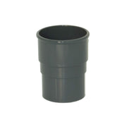 Half Round Pipe Socket Anthracite Grey
