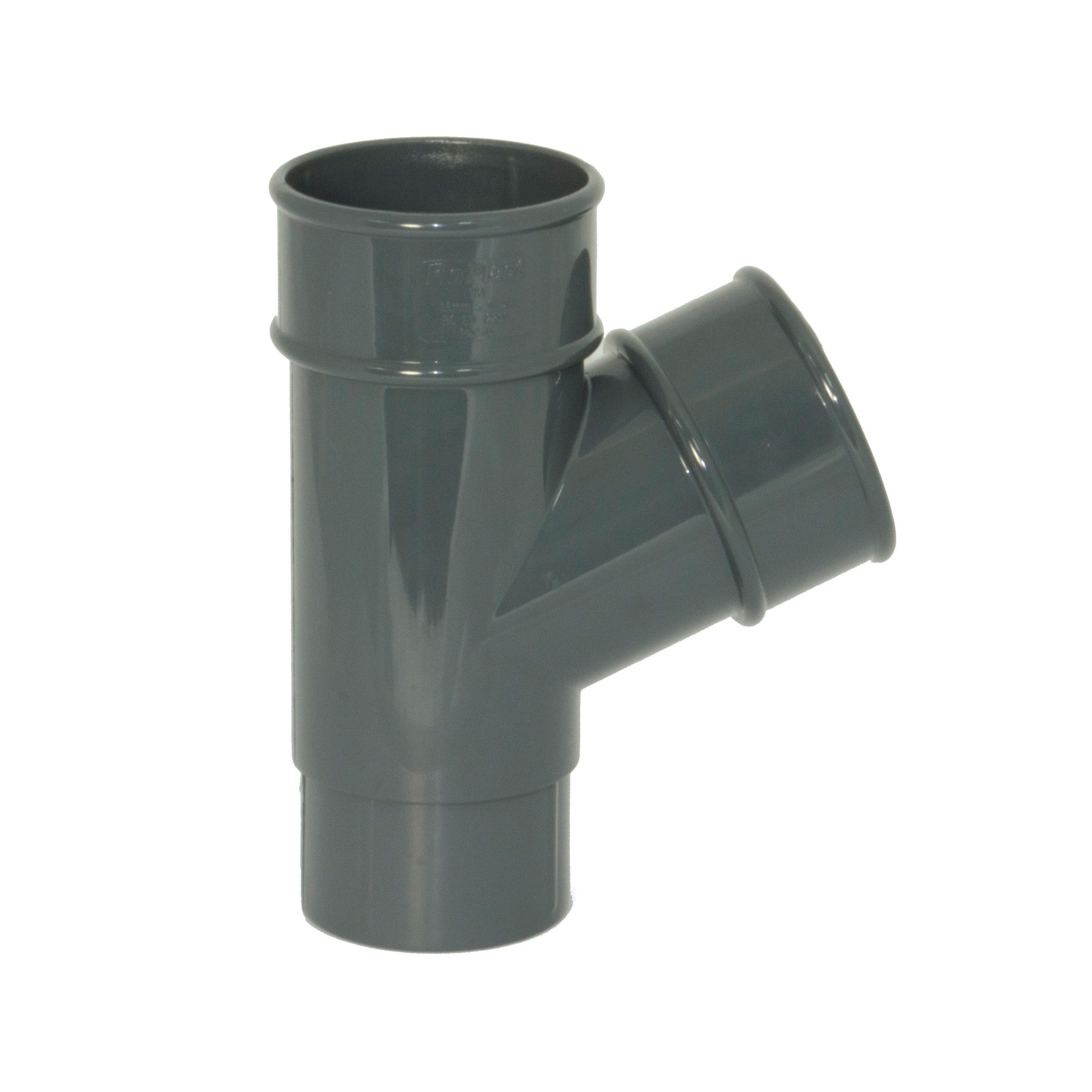 112 Half Round Y Branch Anthracite Grey