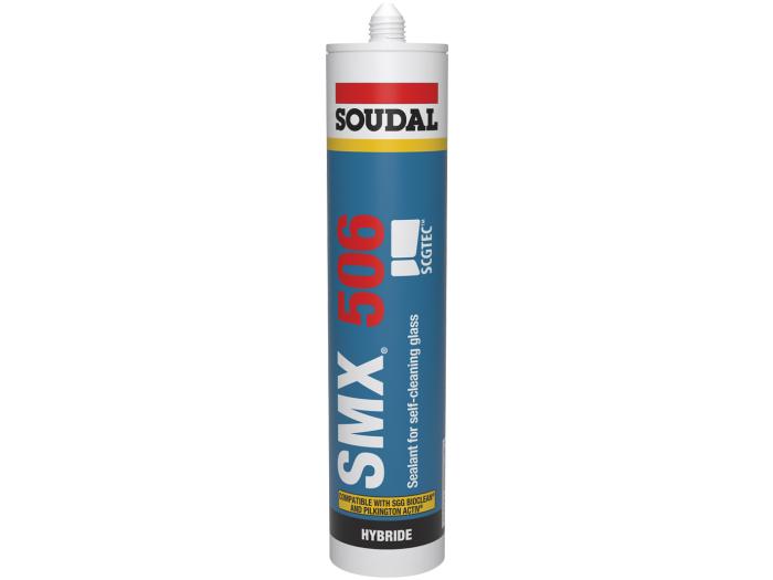 SOUDAL SMX506 Self Cleaning Glass Sealant 290ml White