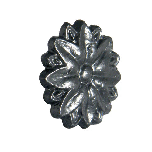 Cast Iron 55mm Tudor Rose Hopper Motif