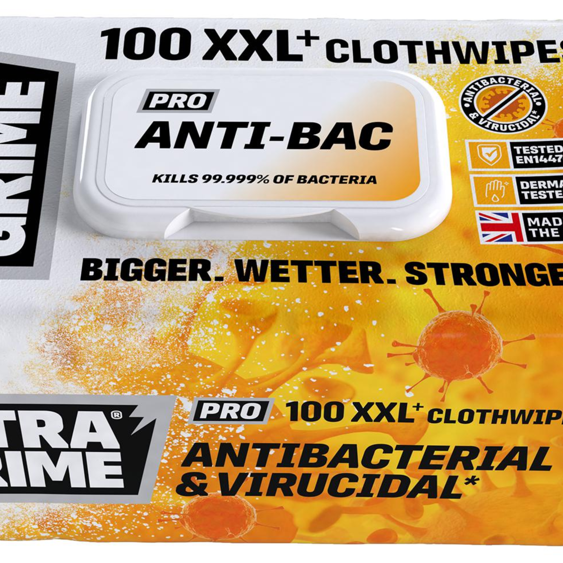 UltraGrime Pro-Range 5930 Anti-Bac Wipes Pk100