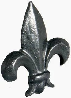 Cast Iron 75mm Fleur-de-Lis Hopper Motif